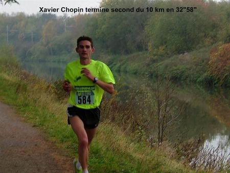 xavier 2eme du 10km de maubeuge en 32